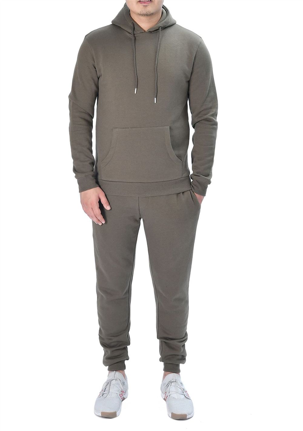 MENS HOODIE KHAKI L