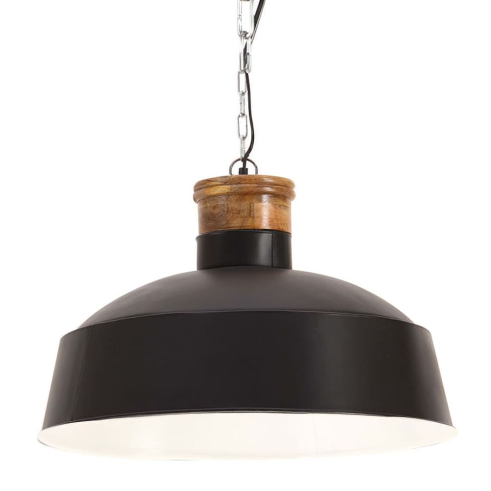 vidaXL Industrial Hanging Lamp 32 cm Black E27