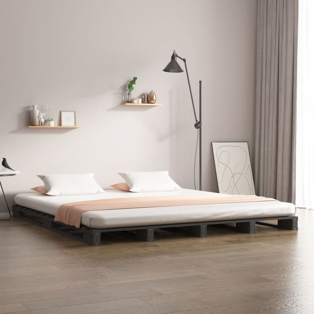 Pallet Bed 90x200 cm Solid Wood Pine