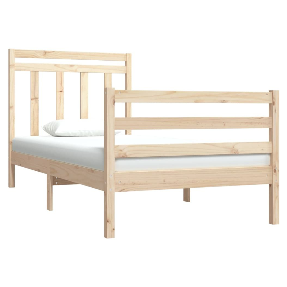 Bed Frame Solid Wood 75x190 cm to 200 x 200 cm