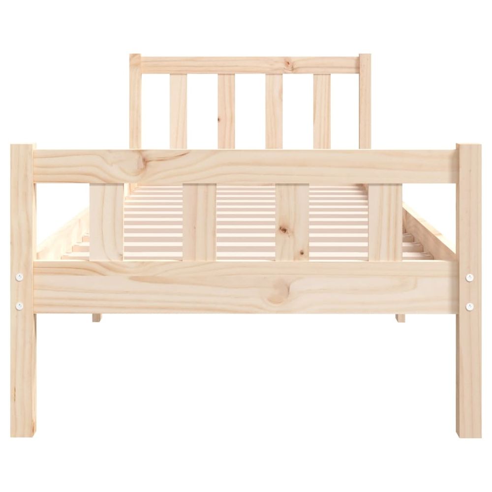 Bed Frame Solid Wood 75x190 cm to 200 x 200 cm