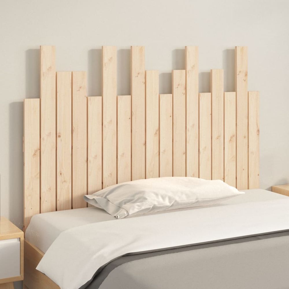 Wall Headboard 108x3x80 cm Solid Wood Pine