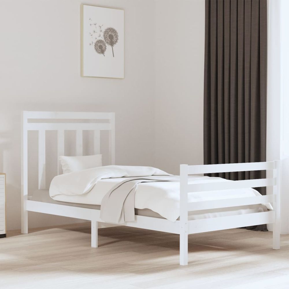 Bed Frame Solid Wood 75x190 cm to 200 x 200 cm