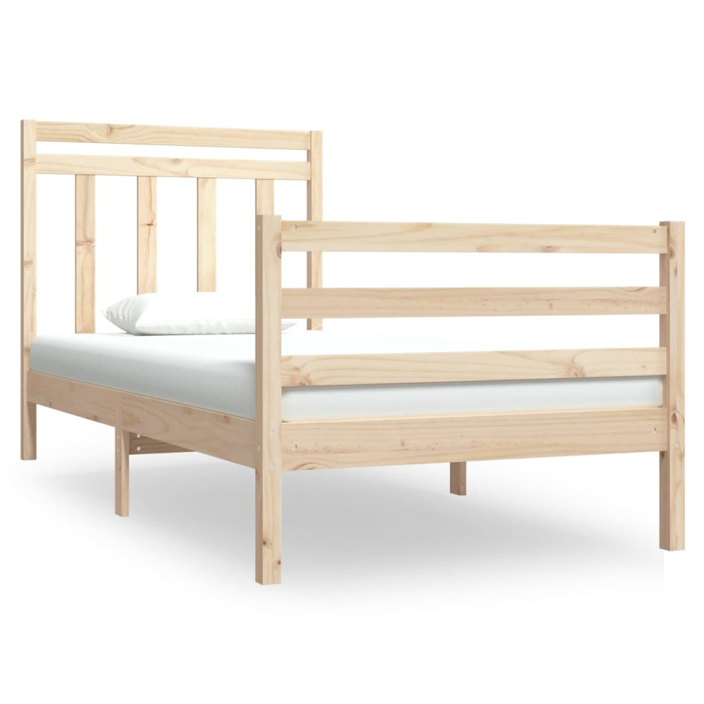 Bed Frame Solid Wood 75x190 cm to 200 x 200 cm