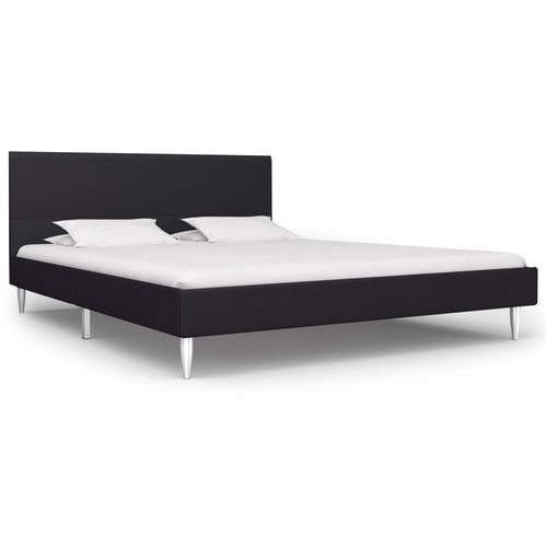 vidaXL Bed Frame Black Fabric 150x200 cm King Size