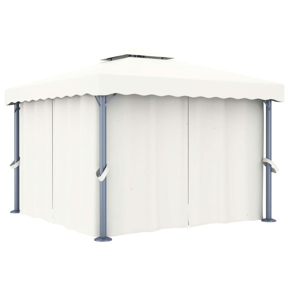 Gazebo Tent with Curtain & LED String Lights