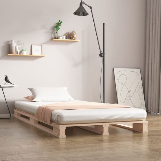 Pallet Bed 90x200 cm Solid Wood Pine