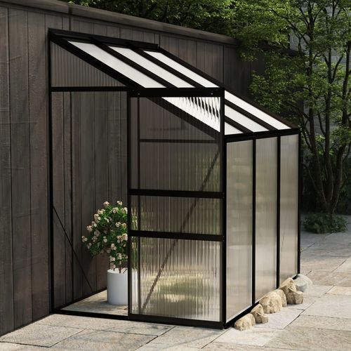 vidaXL Greenhouse Anthracite Aluminium 3.8 m³
