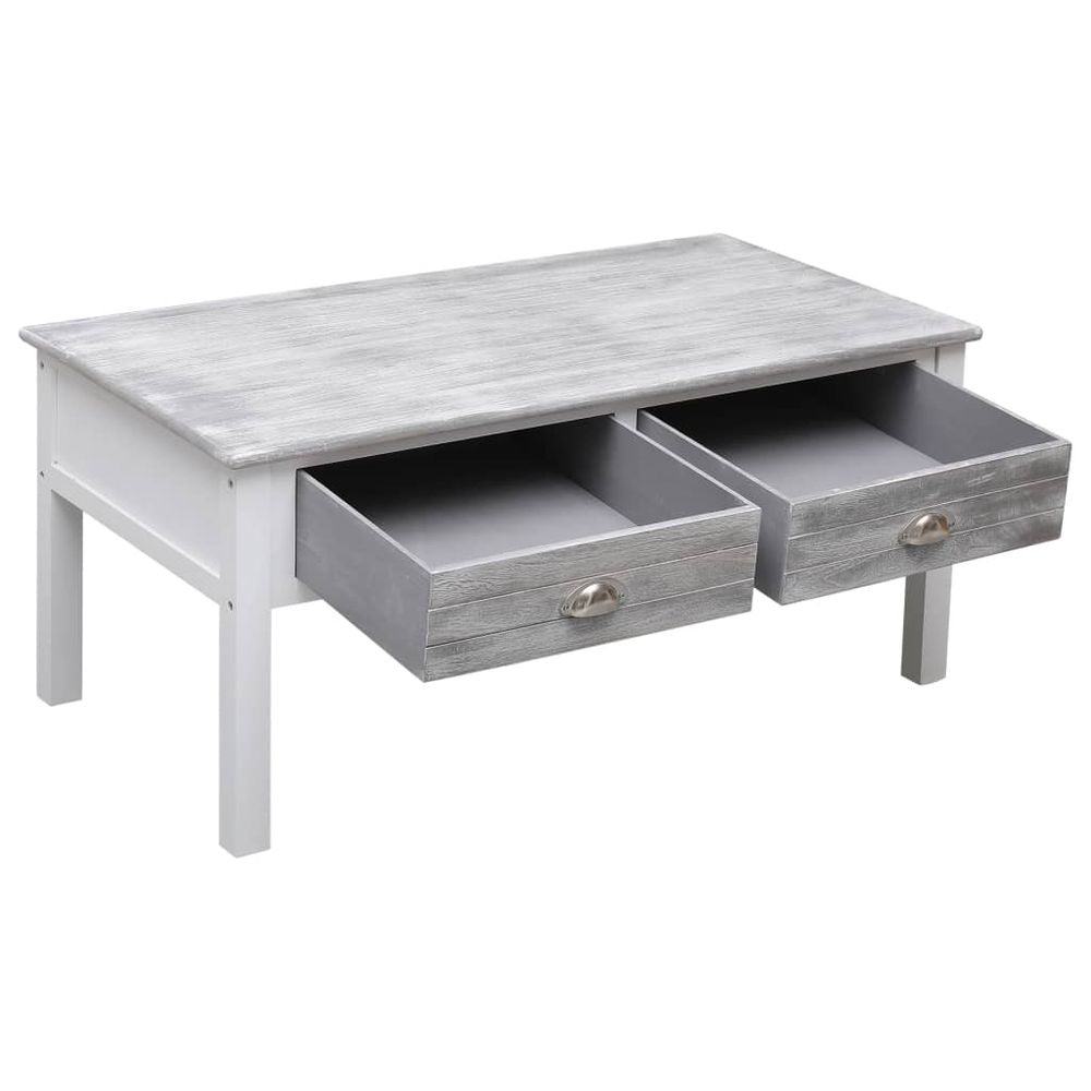 vidaXL Coffee Table Grey 100x50x45 cm Wood