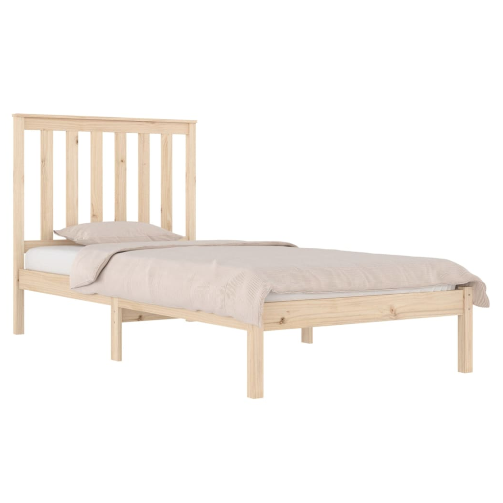 Bed Frame Solid Wood Pine 75x190 cm to 200 x 200 cm