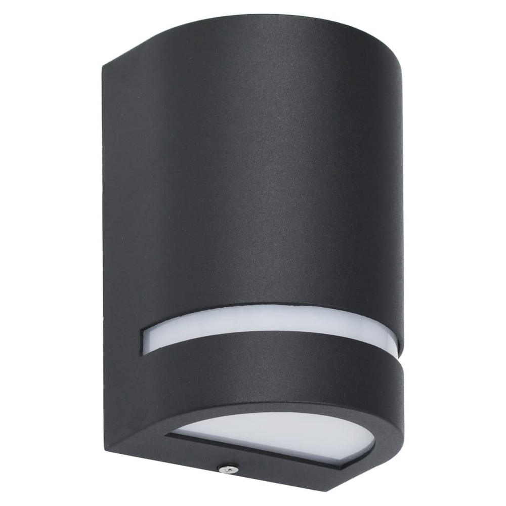 Outdoor Wall Lights 2 pcs 35 W Black Half-round