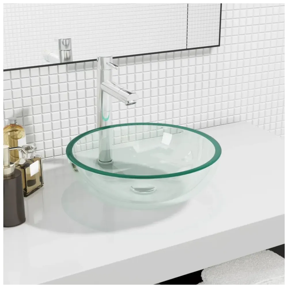 Basin Tempered Glass 35x12 cm to 42 x 14 cm