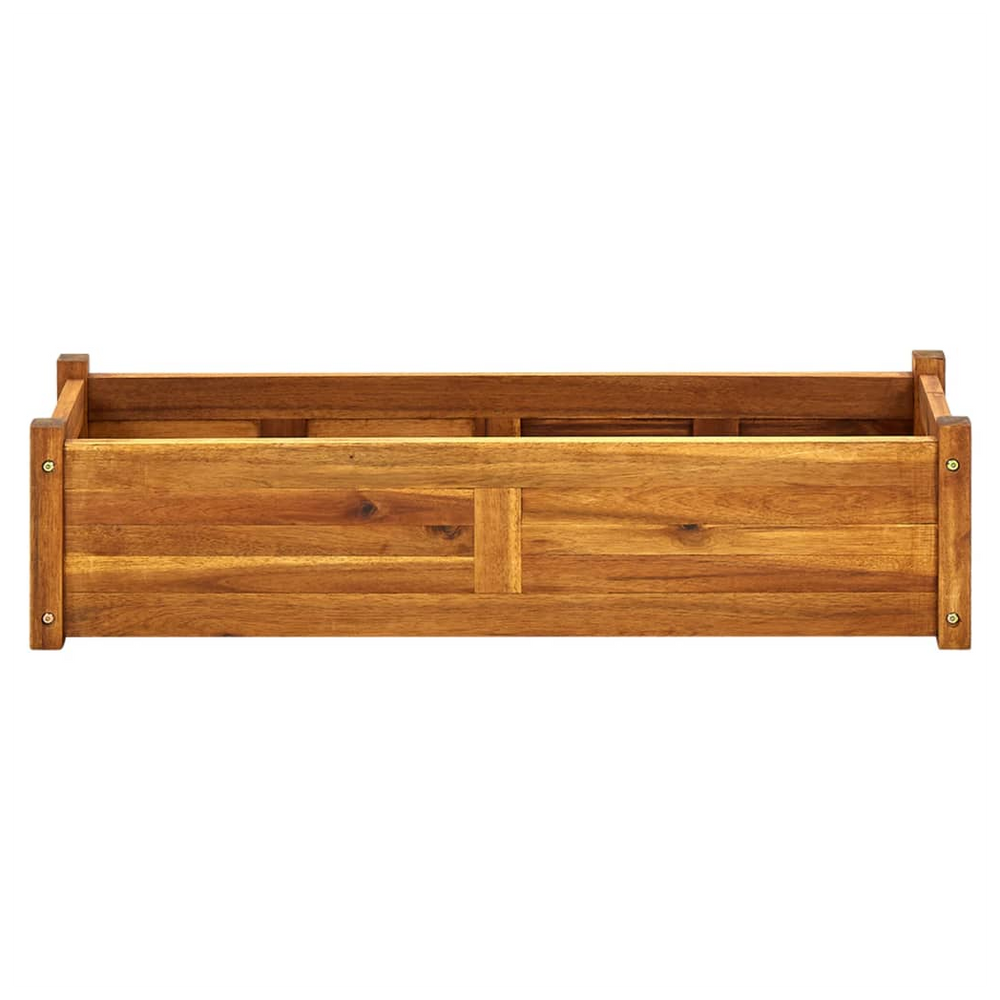 vidaXL Garden Raised Bed Acacia Wood 100x30x25 cm