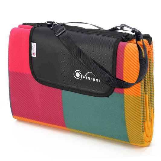 220 x 200cm Folding Picnic Blanket Waterproof & Sandproof