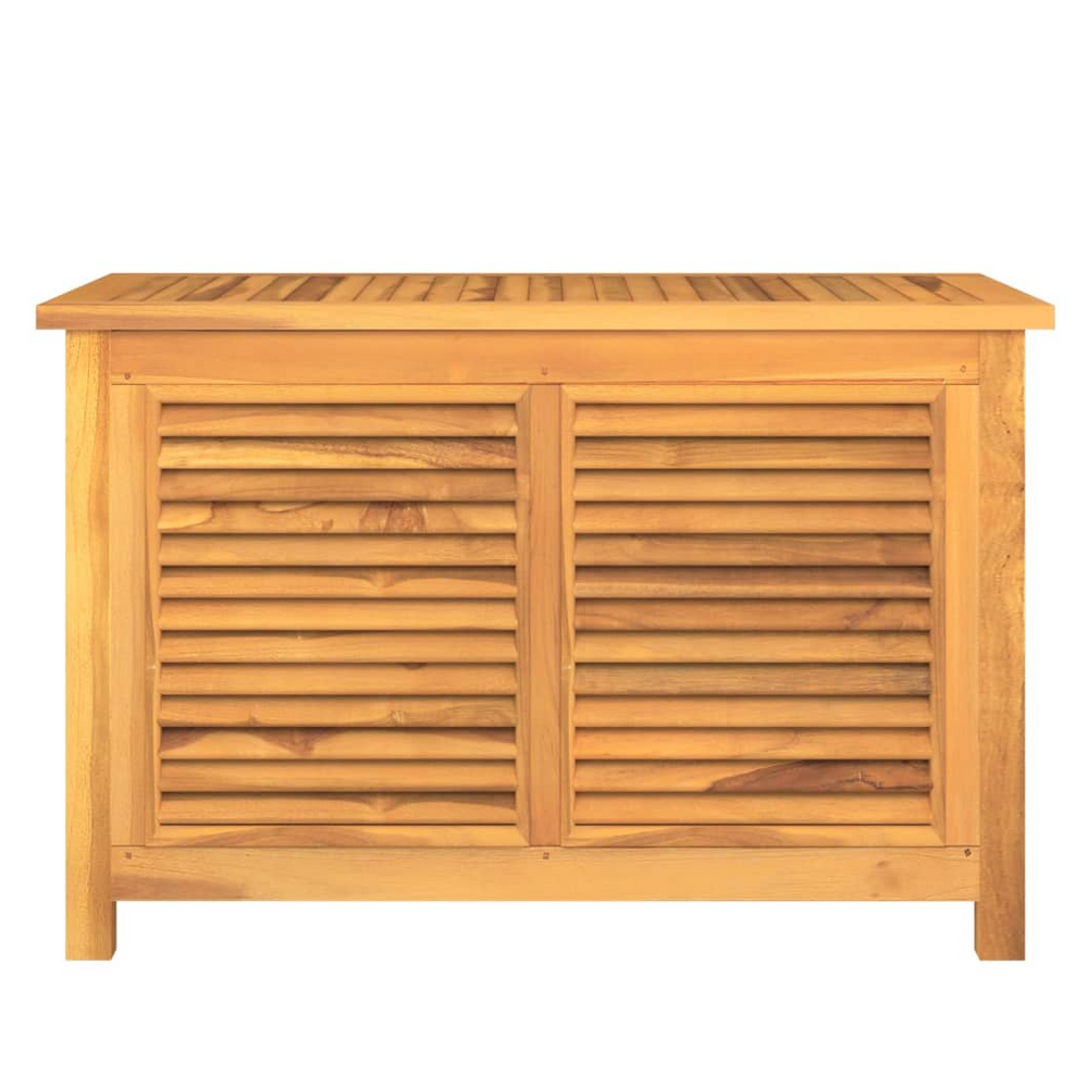 Garden Storage Box with Bag 90x50x58 cm Solid Wood Teak