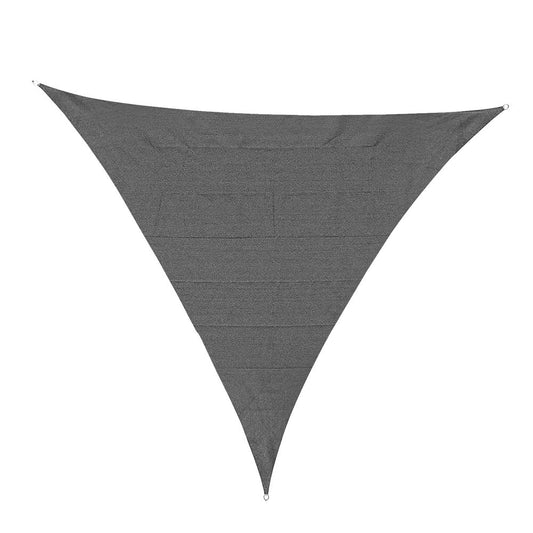 Triangle Sun Shade Sail  5x5x5m HDPE UV Block Charcoal