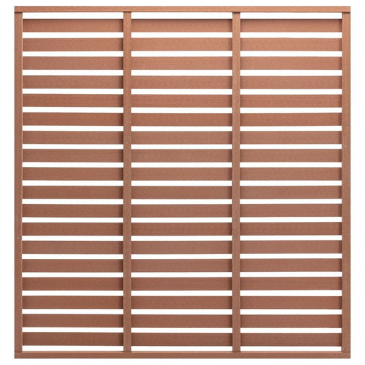 Fence Panel WPC 180x180 cm Brown