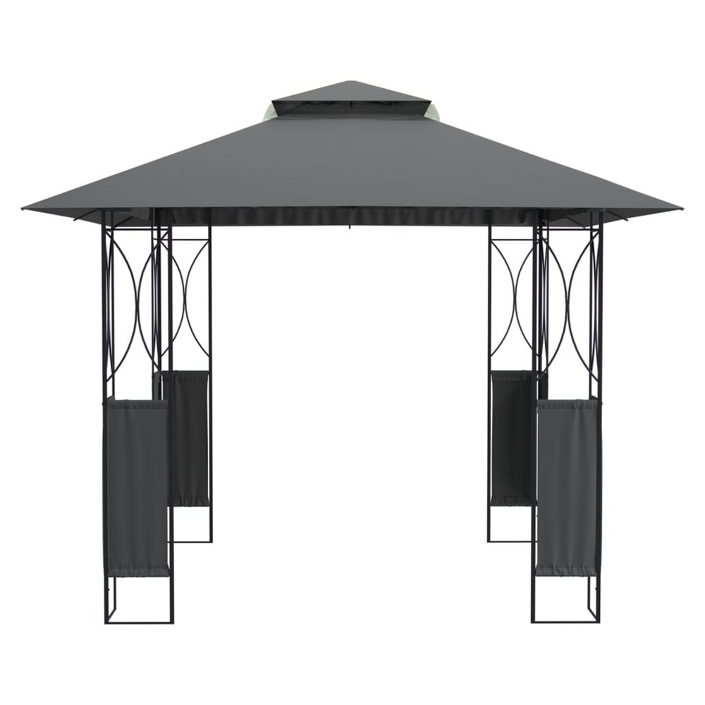 Gazebo with Roof Anthracite 300x300x270 cm Steel