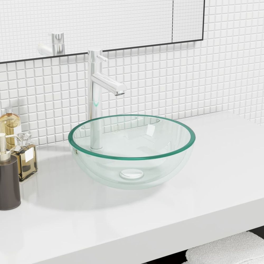 Basin Tempered Glass 35x12 cm to 42 x 14 cm