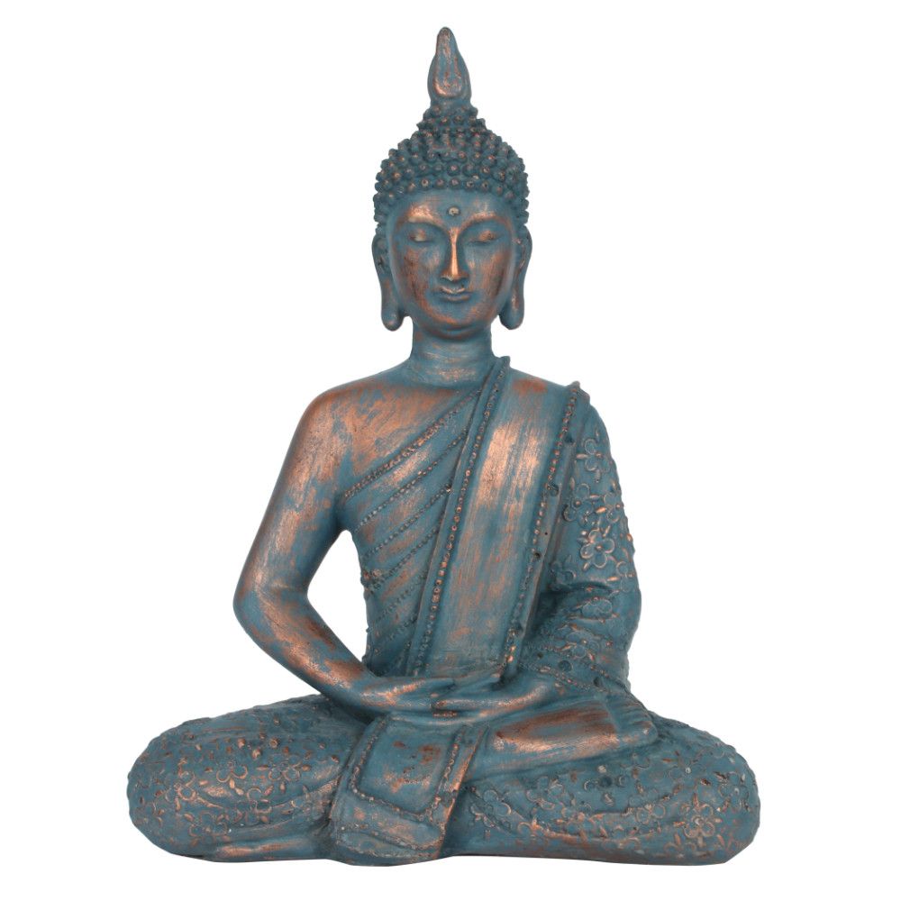 Blue & Copper 26cm Buddha